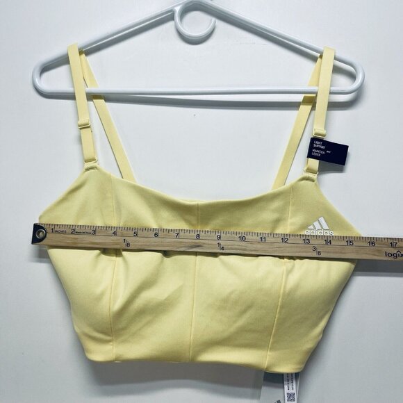 Adidas Sport Bra Size 1XL Women’s Light Support Training Almost Yelow New - Picture 5 of 12